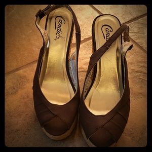 Candies Peep Toe Wedge/Heels